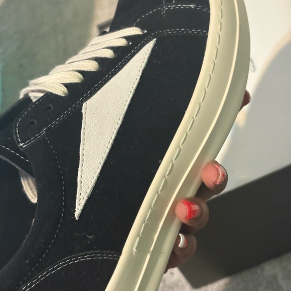 Rick Owens Black and Cream Men's Boots - Picture 6 of 7